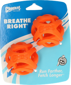 Chuckit - Breathe Right Fetch Ball Medium  6,5cm 2 pk - (CHUC32141)