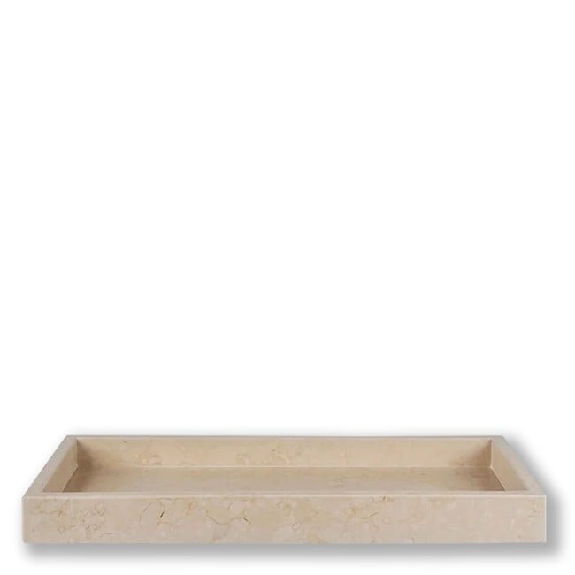 Mette Ditmer - MARBLE deco bakke i mamor - Sand