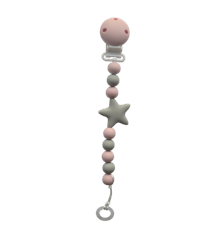 My Teddy - Pacifier Chain Star Pink (28-280083)