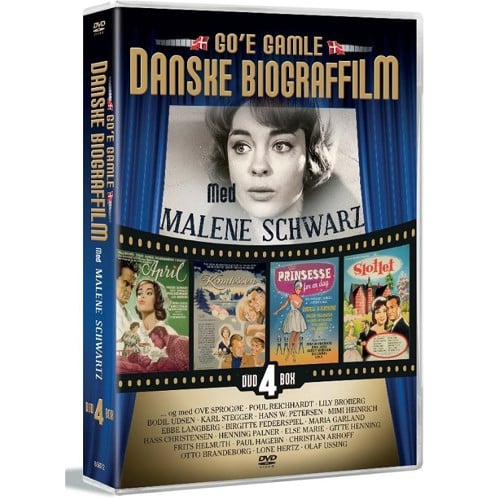 MALENE SCHWARTZ - GO'E GAMLE DANSKE BIOGRAFHIT (4 DVD BOKS)