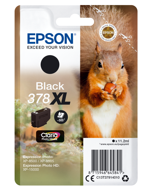 Epson - T378 Black Ink Cartridge XL