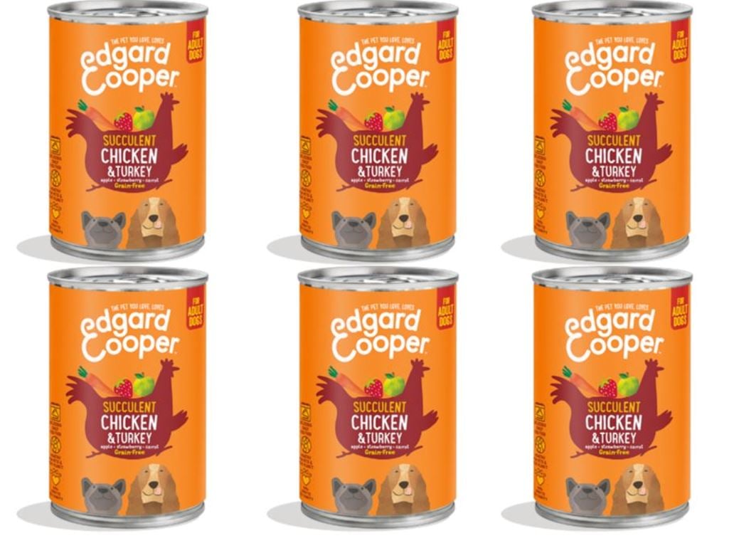 Edgard Cooper - Chicken&Turkey Adult Wet food 400gr x 6 - Kjæledyr og utstyr