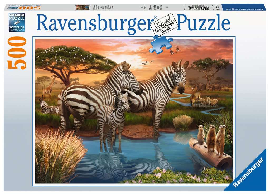 Ravensburger - Zebras In Sunset 500p - (10217376)