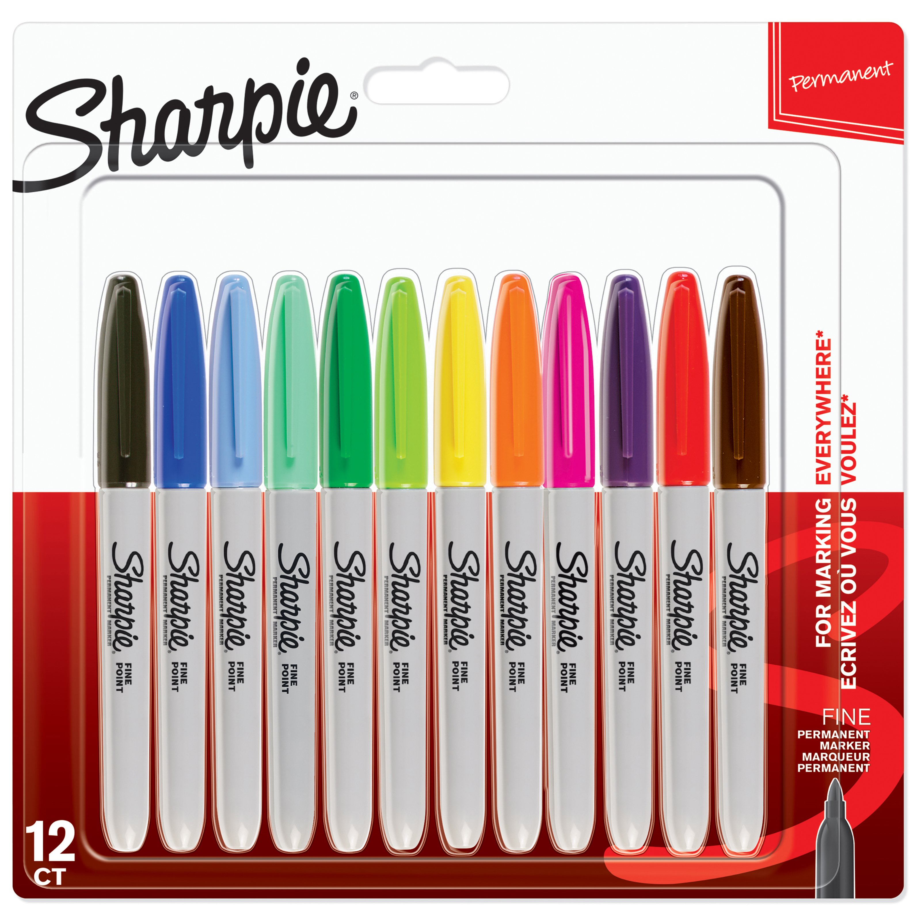 Sharpie - Permanent Markers - Fine Point (2065404) - Leker