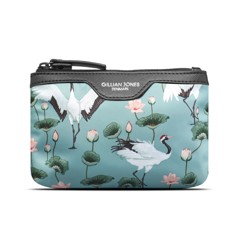 Gillian Jones - Makeup purse in Crane Dance Print