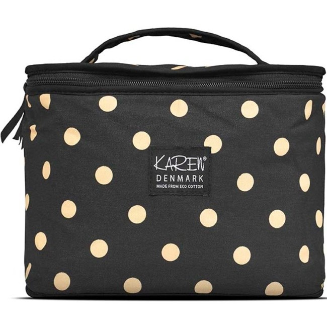 Karen Denmark - Beauty Box ECO Cotton - Black With Beige Dots