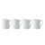Aida - Atelier - Super white mugs - 4 pcs (29081) thumbnail-1
