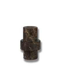 Mette Ditmer - MARBLE candleholder, large - Brown