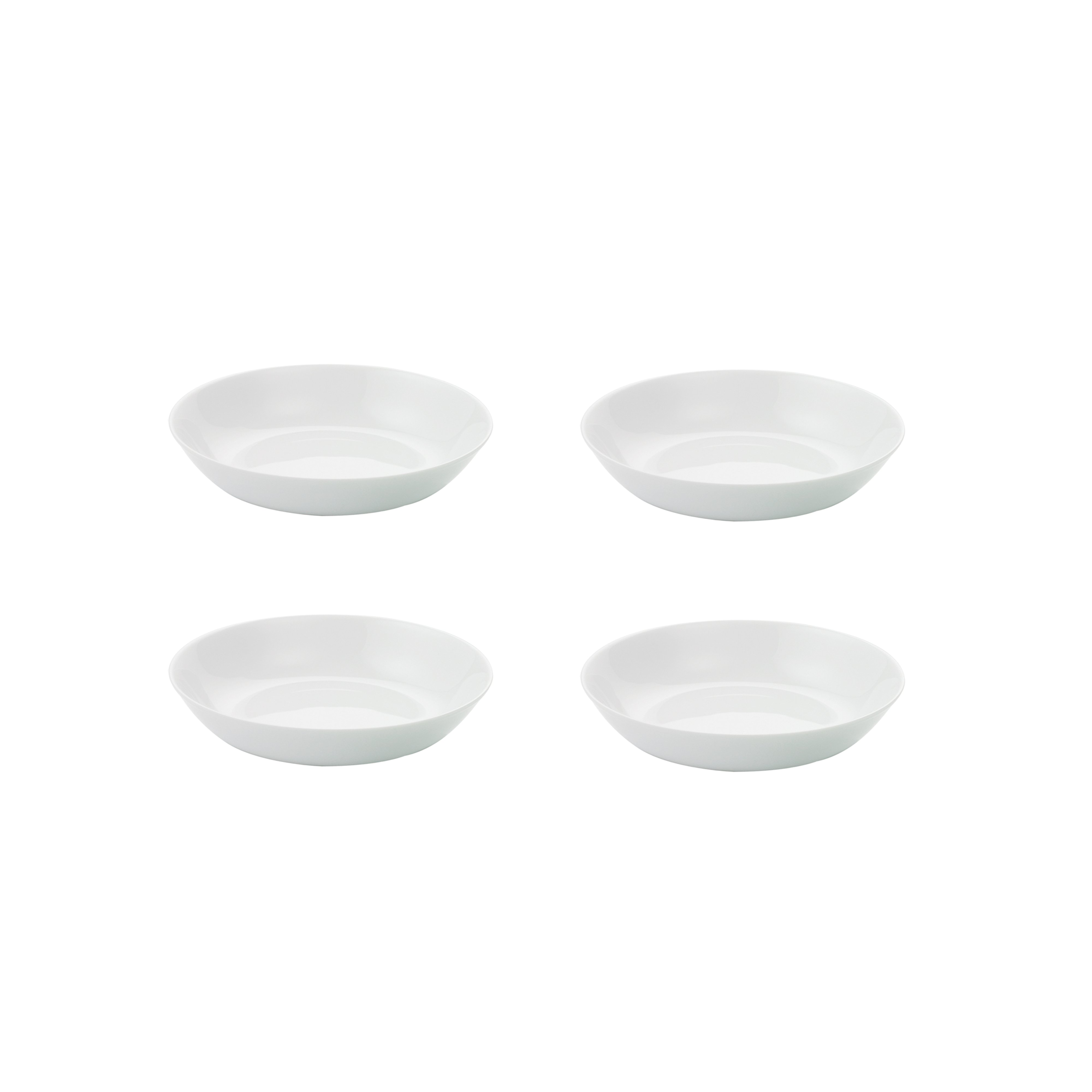 Aida - Atelier - super white soup plates - 4 pcs (29084) - Hjemme og kjøkken