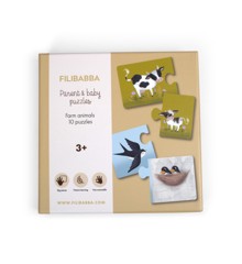 FILIBABBA - Parent and baby puzzles - Farm animals - (FI-02767)