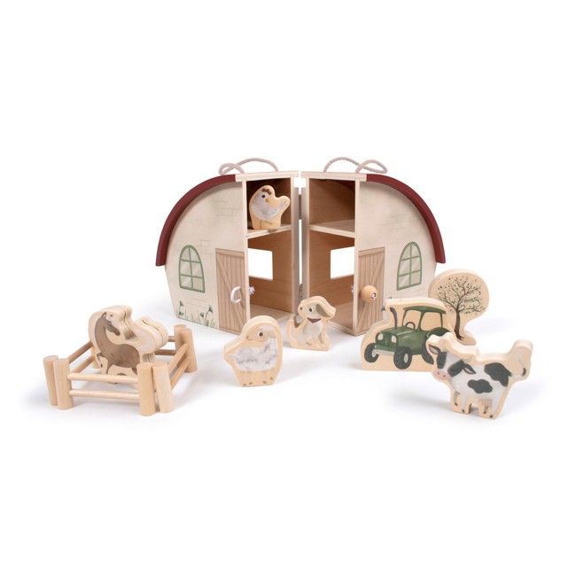 FILIBABBA - My wooden farm house with animals - (FI-02777)