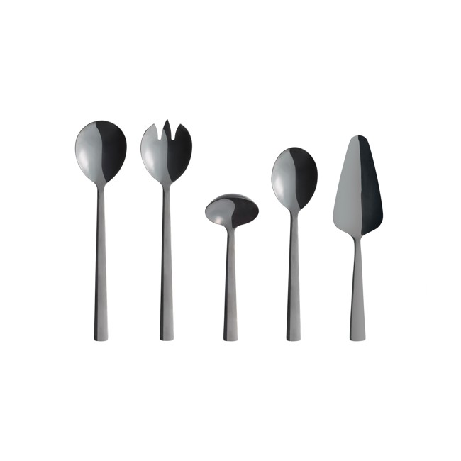 RAW - Cutlery set - Dishwasher safe - Black - 5 pcs (14797)