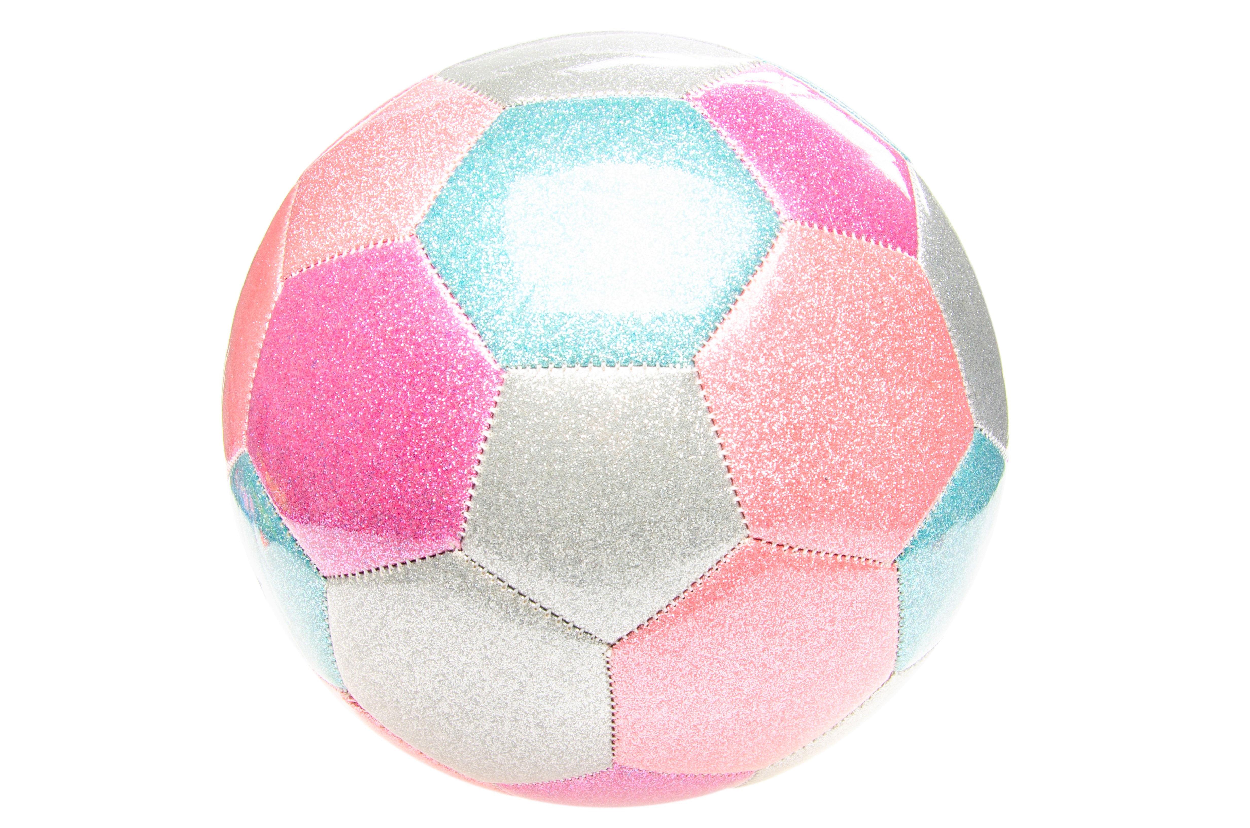 Football - Metallic Pink/Silver, Size 5 (13307) - Leker