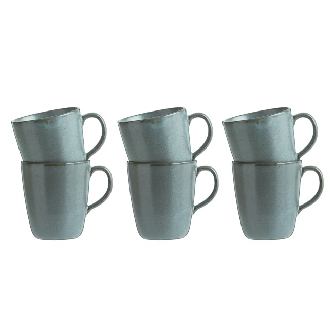 RAW - 6 pcs - Northern Green -  mug w/handle (14943)