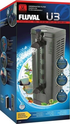 Fluval - Indvendig pumpe U3 600L/T Akvarier op til  <150L