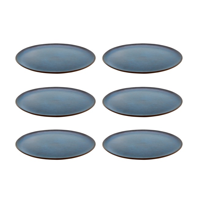 RAW - 6 pcs - Midnight Blue - lunch plate (14954)