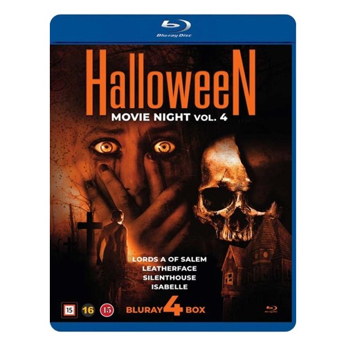 HALLOWEEN MOVIENIGHT VOL. 4 - 4 Blu Ray Disc box - Leatherface - silens House - Isabella - Lords of Salem