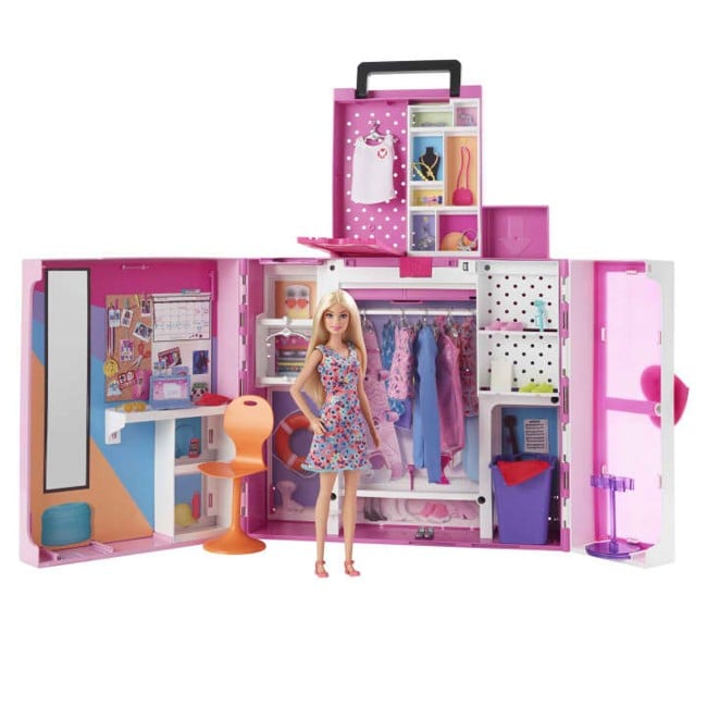 Barbie - Drømmeskab dukke og legesæt (HGX57)