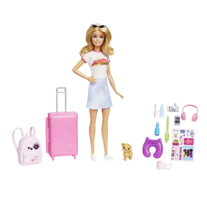 Barbie -Travel Set With Puppy (HJY18) - Leker