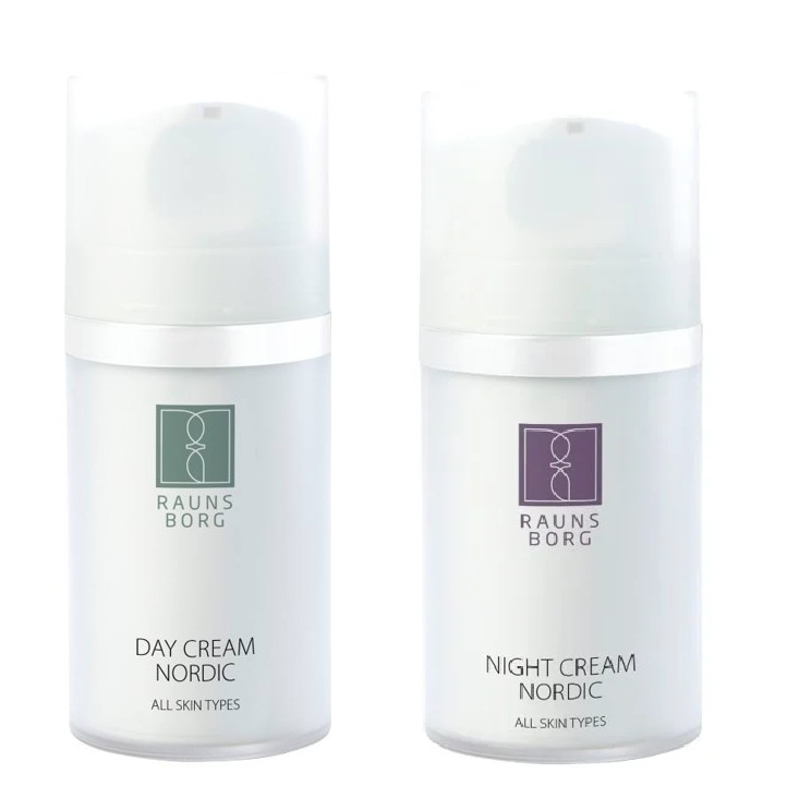 Raunsborg - Day Cream For All Skin Types 50 ml + Night Cream For All Skin Types 50 ml - Skjønnhet