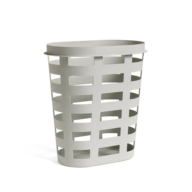 HAY - Laundry Basket Vasketøjskurv Recycled Large - Lys grå