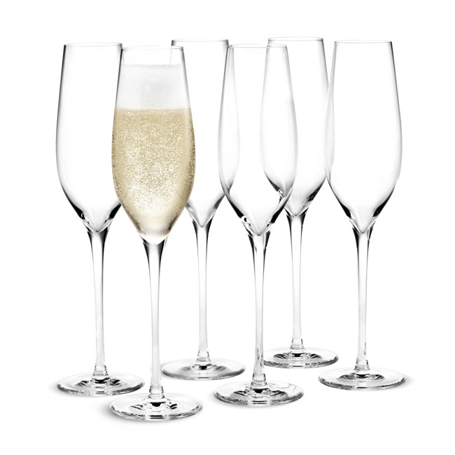 Holmegaard - Cabernet Champagne glass - 29 cl - Box of 6