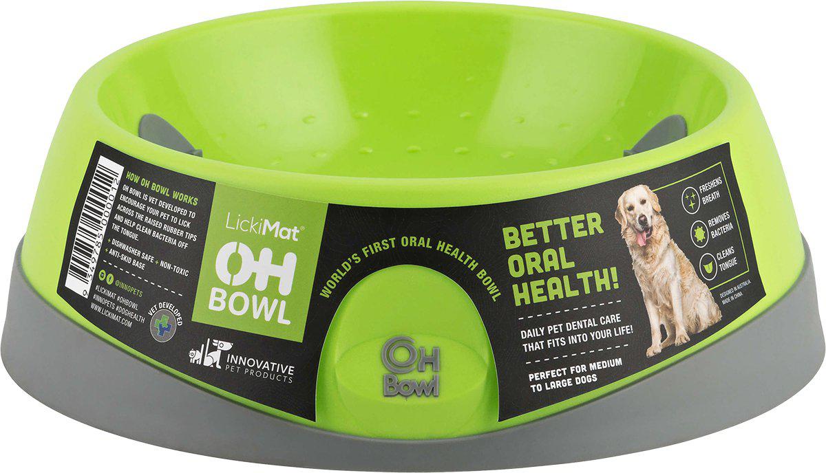 LICKI MAT - Dog Bowl Oral Hygiene Bowl M GreenØ22X7,2Cm - (645.5214) - Kjæledyr og utstyr