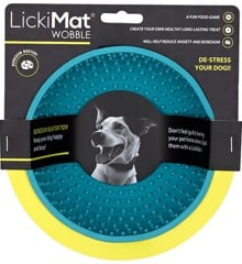 LICKIMAT - Dog Bowl Wobble Light Blue 17X17X8Cm - (645.5316)