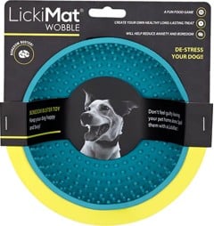 LICKIMAT - Dog Bowl Wobble Light Blue 17X17X8Cm - (645.5316)