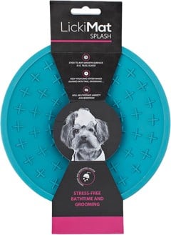 LICKI MAT - Dog Bowl Splash Light Blue 19Cm - (645.5322)