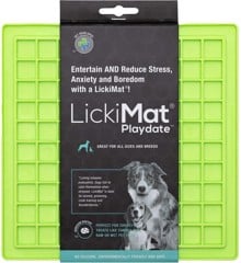 LICKI MAT - Dog Bowl Playdate Green 20X20Cm - (645.5332)