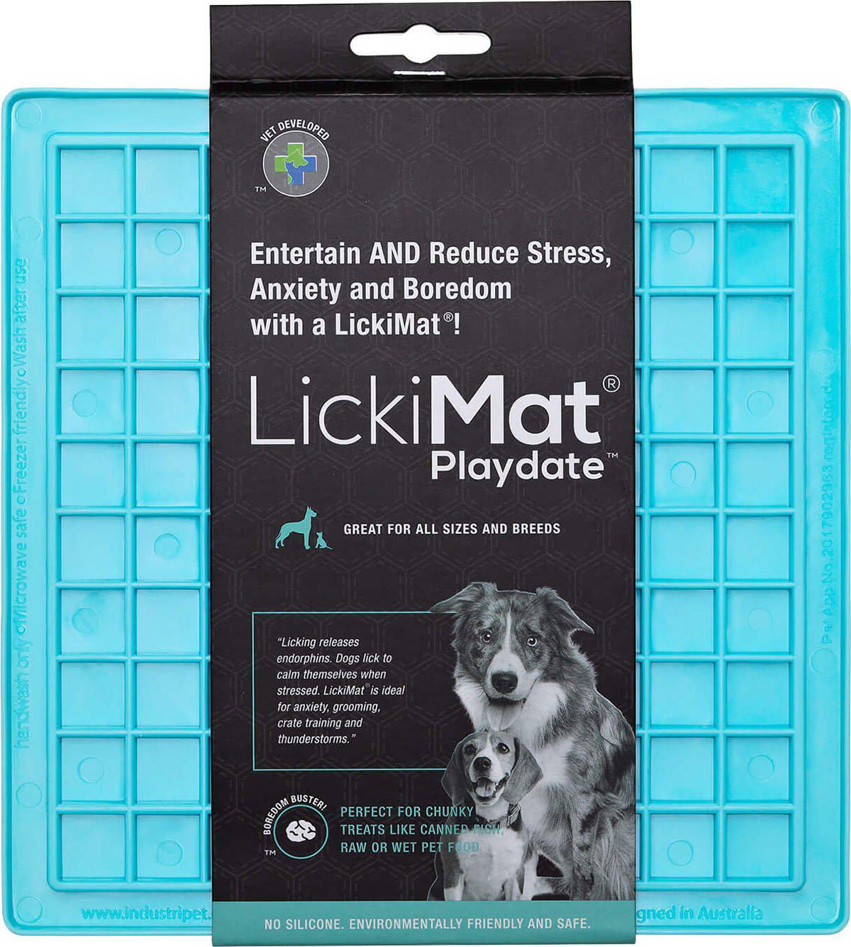 LICKI MAT - Dog Bowl Playdate Light Blue 20X20Cm - (645.5334) - Kjæledyr og utstyr