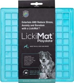 LICKI MAT - Slikkemåtte - Playdate Light Blue 20X20Cm