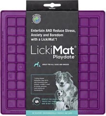 LICKI MAT - Dog Bowl Playdate Purple 20X20Cm - (645.5336)