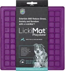 LICKI MAT - Slikkemåtte - Playdate Purple 20X20Cm