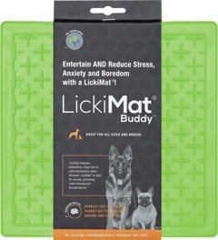 LICKI MAT - Dog Bowl Buddy Green 20X20Cm - (645.5352)