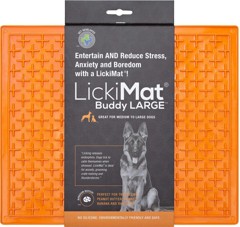 LICKI MAT - Dog Bowl Buddy Xl Orange 30,5X25,5Cm - (645.5380)