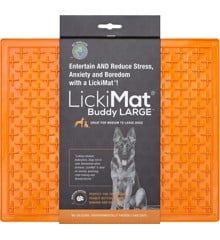 LICKI MAT - Slikkemåtte - Buddy Xl Orange 30,5X25,5Cm