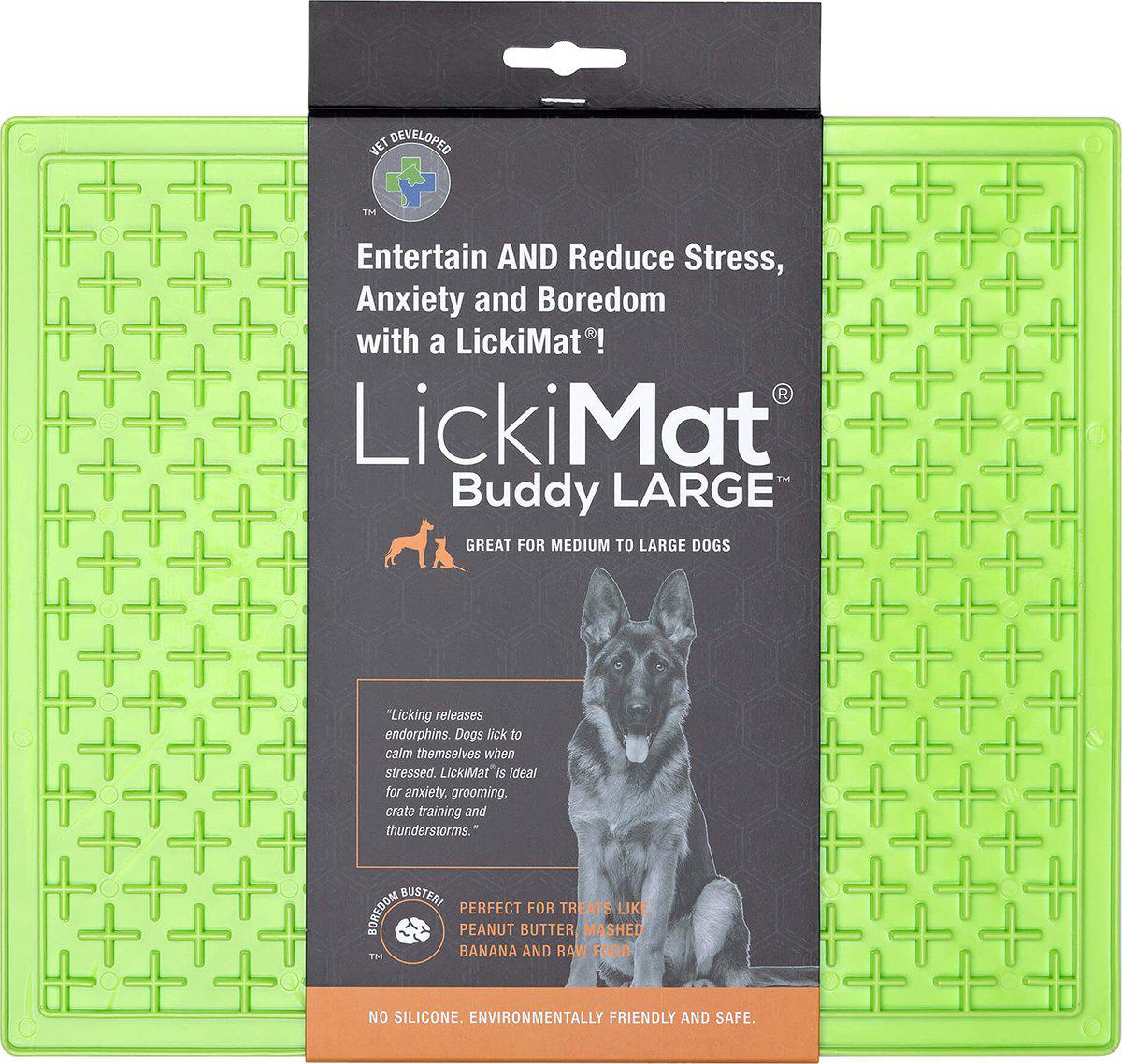 LICKI MAT - Dog Bowl Buddy Xl Green 30,5X25,5Cm - (645.5382) - Kjæledyr og utstyr
