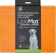 LICKI MAT - Slikkemåtte -  Soother Xl Orange 30,5X25,5Cm