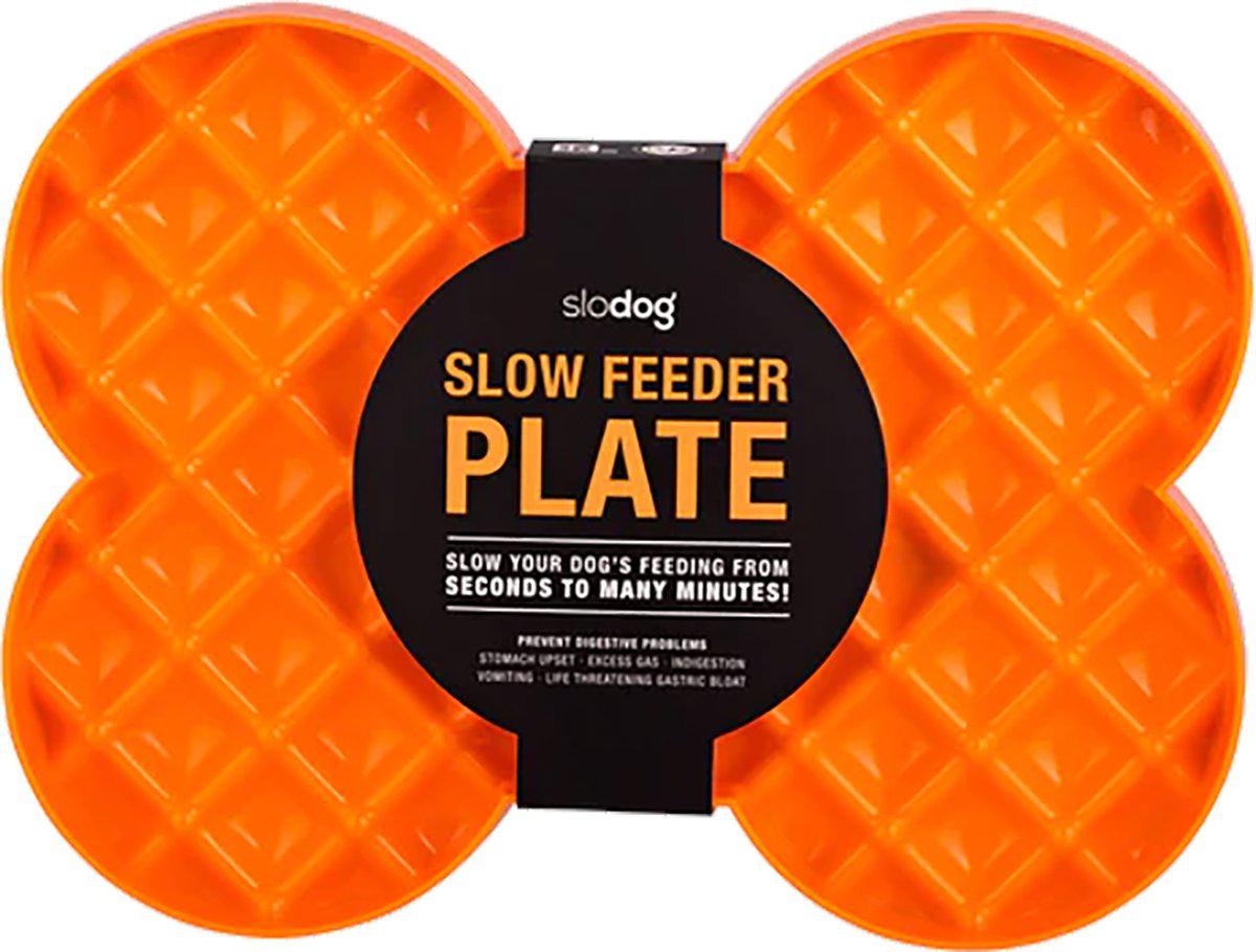 LICKIMAT - Dog Lick mat Slow Feeder Plate Orange 35X26X3Cm - (645.5400) - Kjæledyr og utstyr