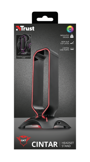 TRUST GXT265 CINTAR RGB HEADSET STAND