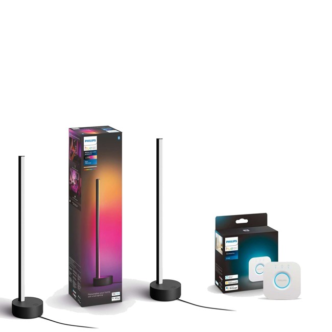 Philips Hue - 2x Gradient Signe Table Lamp & Bridge - Bundle