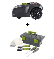 Grouw - Robotgräsklippare - 600M2 appkontroll + underhålls- och rengöringssats - paket