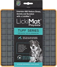 LICKIMAT - Dog lick mat Playdate Tuff Orange 20Cm - (645.5430)