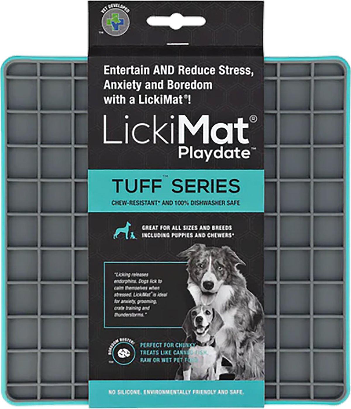 LICKIMAT - Dog Bowl lick mat Tuff Light Blue20Cm - (645.5434) - Kjæledyr og utstyr