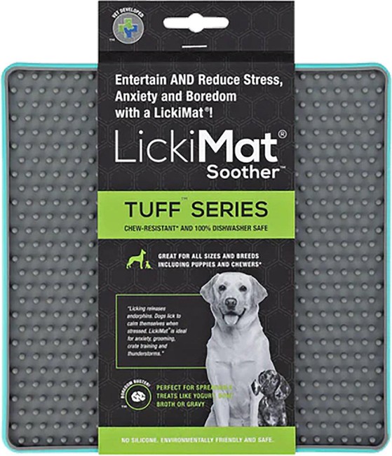 LICKIMAT - Dog  lick mat Soother Tuff Light Blue 20Cm - (645.5444)
