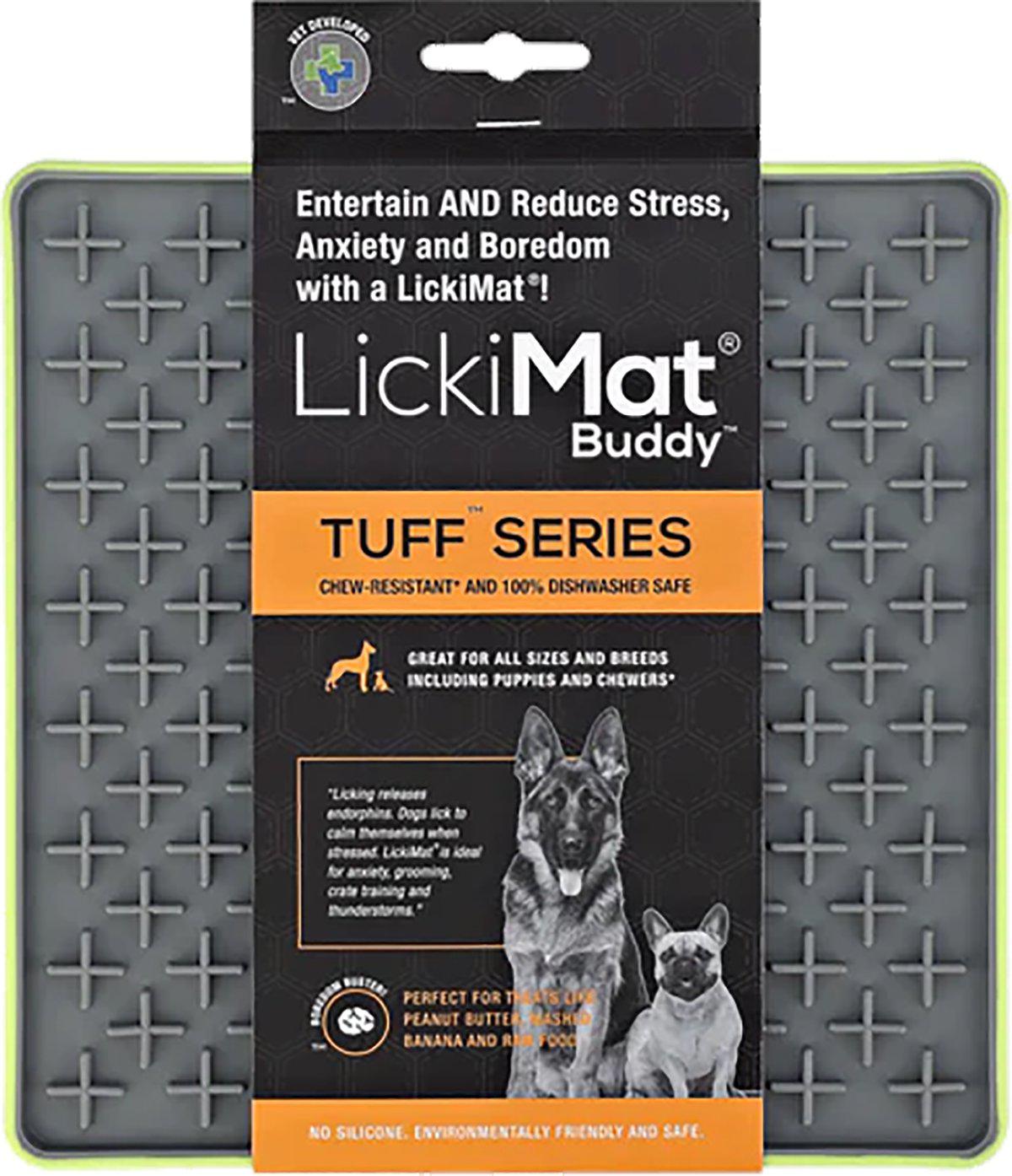LICKIMAT - Dog lick mat Buddy Tuff Green 20Cm - (645.5452) - Kjæledyr og utstyr