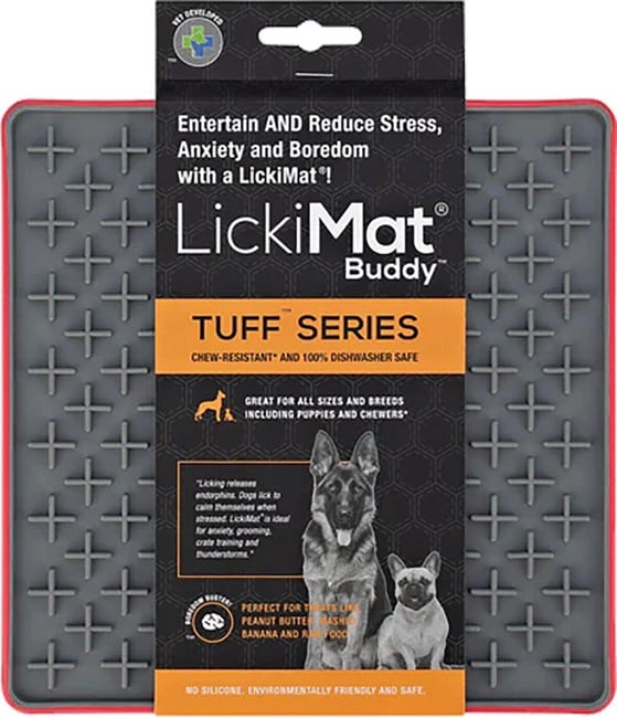 LICKIMAT - Dog lick mat Buddy Tuff Red 20Cm - (645.5456)