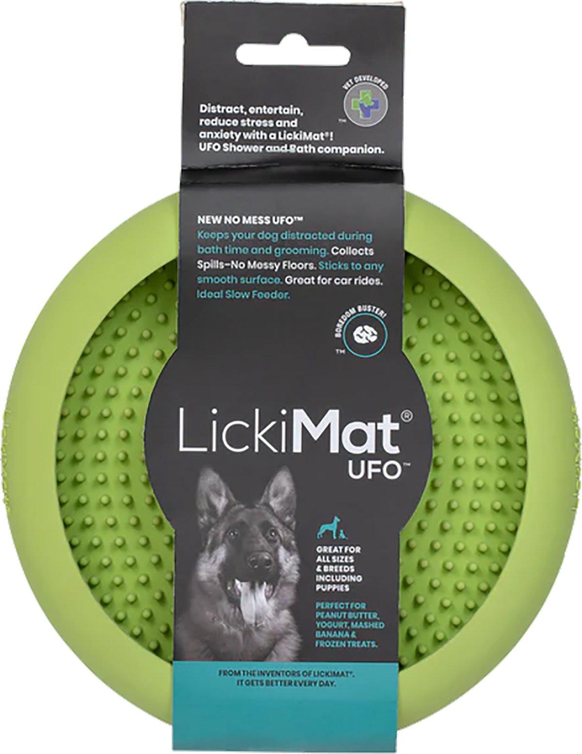 LICKIMAT - Dog Bowl Ufo Green - (645.5490) - Kjæledyr og utstyr